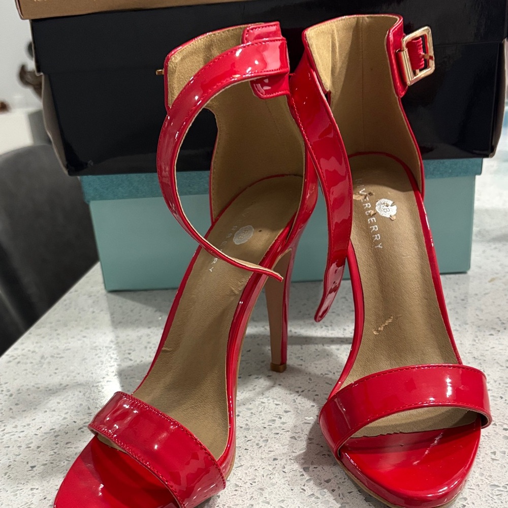 Red Patent Leather High Heels